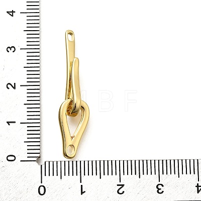 Brass Hook and S-Hook Clasps KK-S508-25G-1