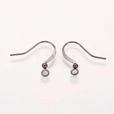 Brass French Earring Hooks KK-Q369-B-1