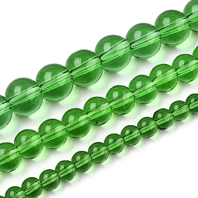 Transparent Glass Beads Strands GLAA-T032-T8mm-07-1