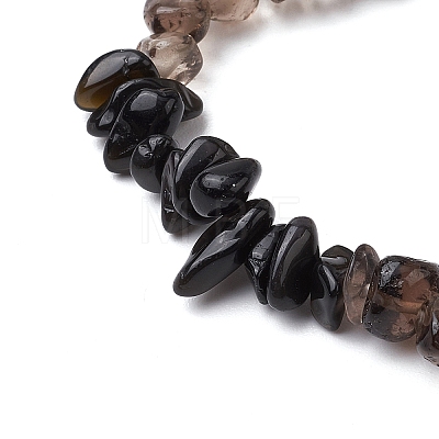 Gemstone Stretch Bracelet BJEW-JB11012-05-1