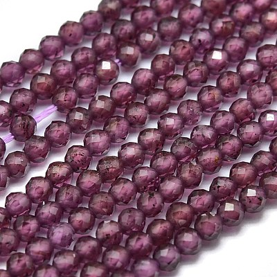 Natural Garnet Beads Strands G-O186-D01-1