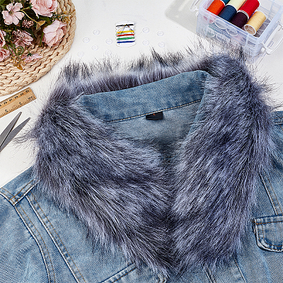 Artificial Wool Fur Collar AJEW-PH0008-64C-1