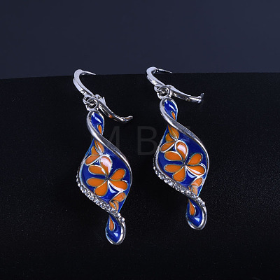 Alloy Enamel Hoop Earrings FS-WGD1429-01-1