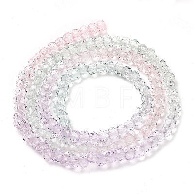 Transparent Painted Glass Beads Strands DGLA-A034-T2mm-A23-1