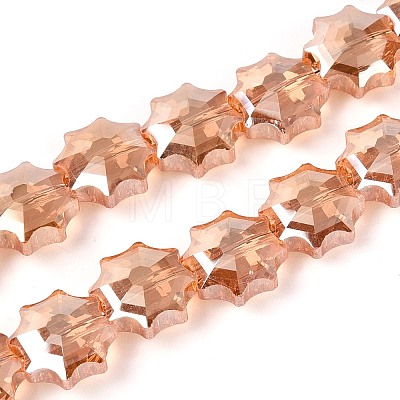 Electroplate Transparent Glass Beads EGLA-H112-04HP-03-1