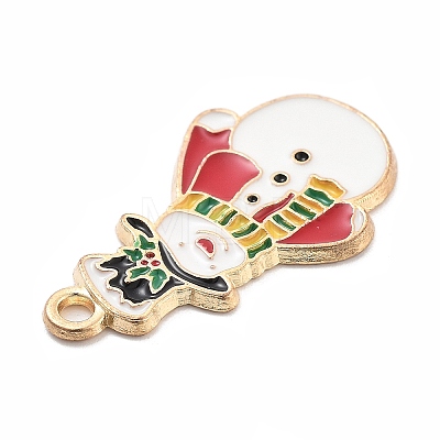 Christmas Theme Alloy Enamel Pendants ENAM-D060-04B-1