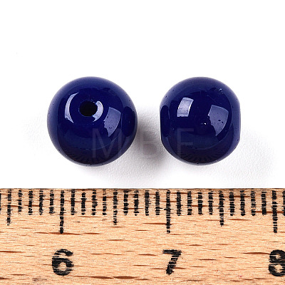 Opaque Solid Color Glass Beads X1-GLAA-N007-8mm-A04-1