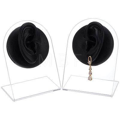 2Pcs 2 Styles Soft Silicone Ear Displays Mould ODIS-UN0001-28B-1