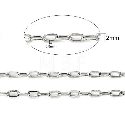 304 Stainless Steel Cable Chains CHS-K001-30-2mm-1