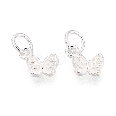 925 Sterling Silver Butterfly Charms STER-T009-04S-1