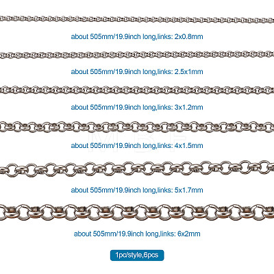 Steel Rolo Chain for Necklace MAK-TA0001-02P-1