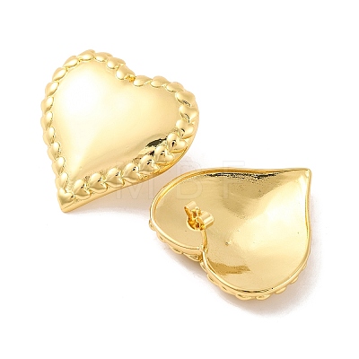 Brass Stud Earrings for Women EJEW-U015-07G-02-1