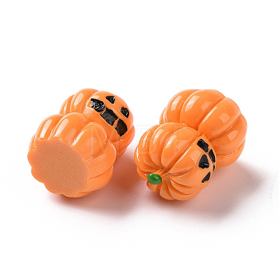 Halloween Opaque Resin Cabochons RESI-D063-17-1