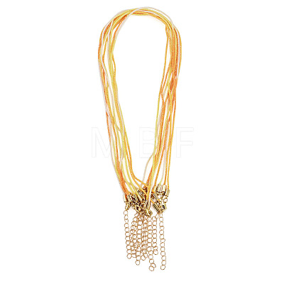 10Pcs Cotton & Metallic Cord Necklace Making NJEW-TAC0055-1