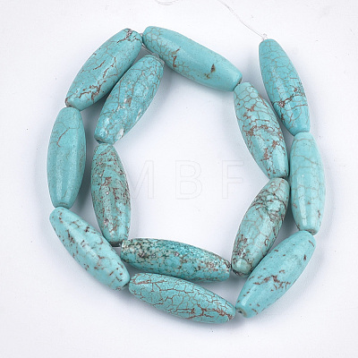 Natural Howlite Beads Strands TURQ-T003-11-1