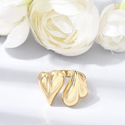 Brass Cuff Open Rings KK-CBA5B62-08G-1