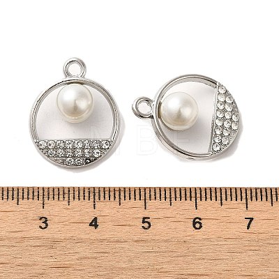 Alloy with Rhinestone Pendants FIND-B032-16P-1