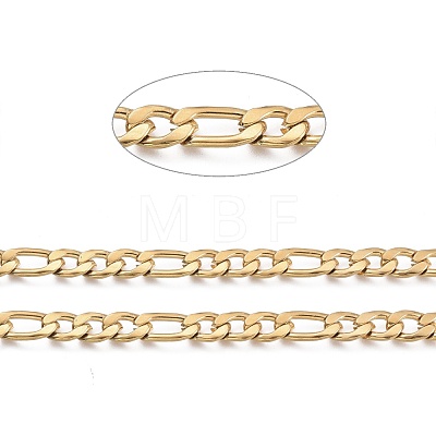 3.28 Feet 304 Stainless Steel Figaro Chains X-STAS-M032-45G-1.6mm-1