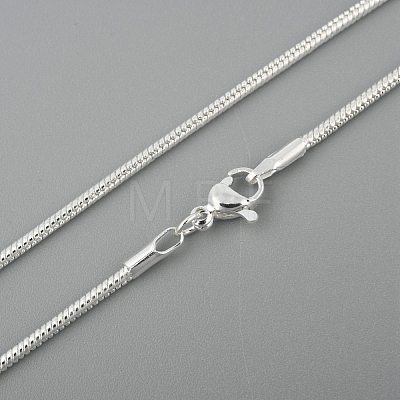 Brass Round Snake Chain Necklaces NJEW-BB10864-20-1