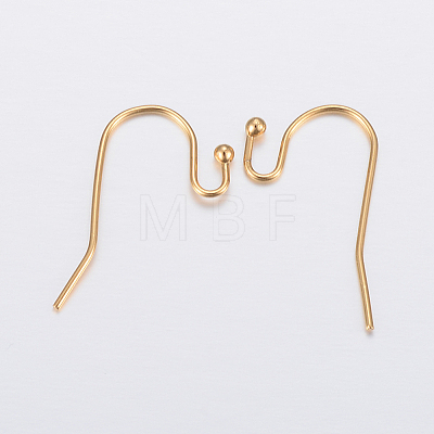 Ion Plating(IP) 304 Stainless Steel Earring Hooks LS-STAS-H448-01G-1