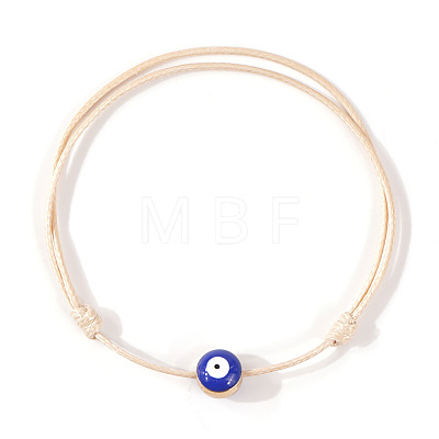 Resin Enamel Evil Eye Beaded Braided Bracelets VX2201-5-1