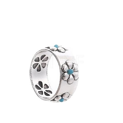 Retro Alloy and Turquoise Finger Rings FS-WGD8EB6-03-1