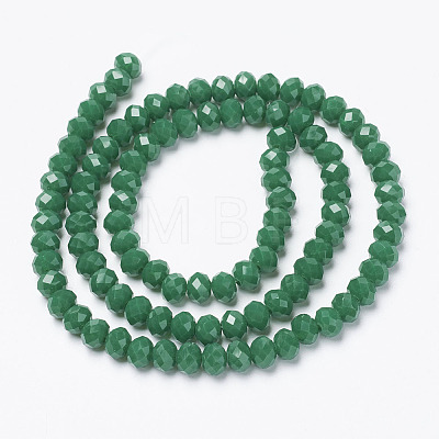 Opaque Solid Color Imitation Jade Glass Beads Strands EGLA-A044-P8mm-D09-1