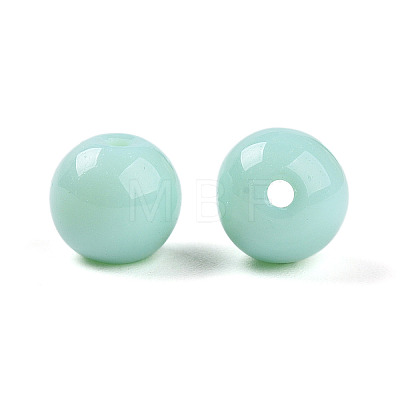 Opaque Solid Color Glass Beads GLAA-N007-8mm-A12-1