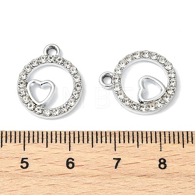 Alloy Crystal Rhinestone Pendants ALRI-T012-01B-P-1
