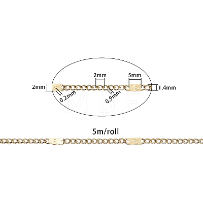Brass Coated Iron Cable Chains CH-CJ0001-04LG-1