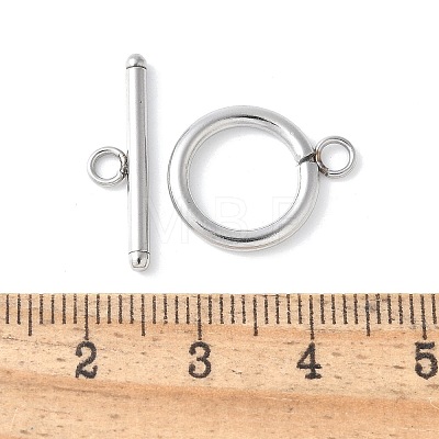 304 Stainless Steel Toggle Clasps STAS-Z124-01C-P-1