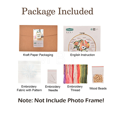Embroidery Starter Kits DIY-P077-039-1