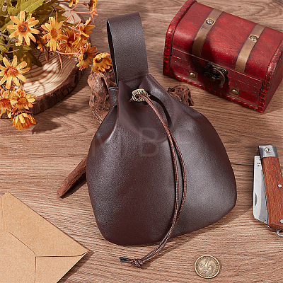 1Pc Imitation Leather Wishing Bottle Cover AJEW-CL0003-53B-1