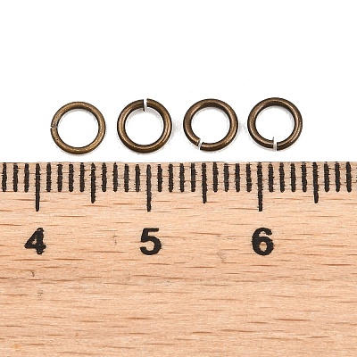Brass Open Jump Rings KK-NH0012-01B-AB-1