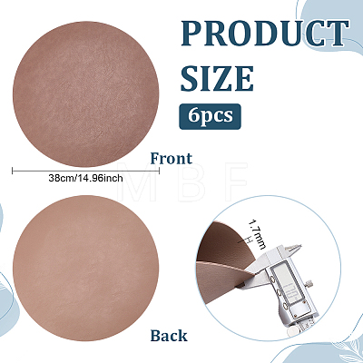 PU Leather Placemat AJEW-WH0696-729B-1