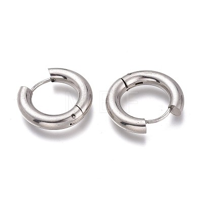 201 Stainless Steel Huggie Hoop Earrings EJEW-O095-05-26-1