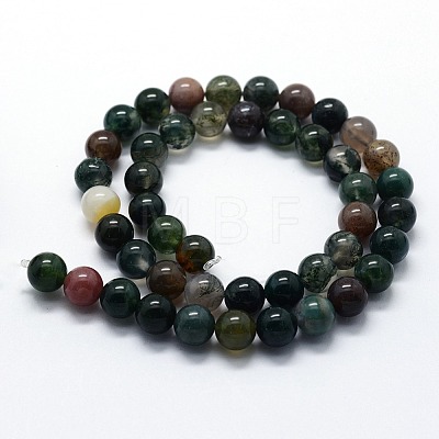 Natural Indian Agate Beads Strands X-G-I199-05-4mm-1