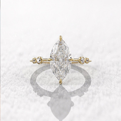 Brass Pave Cubic Zirconia Finger Rings FS-WG1A7FF-09-1