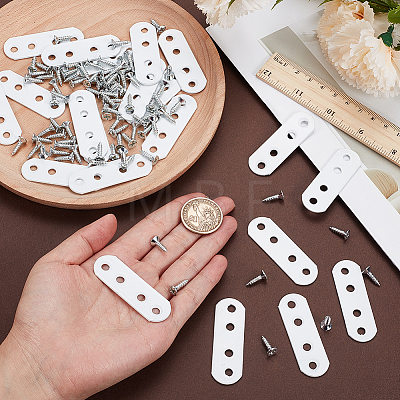 20Pcs Oval Iron Angle Code FIND-GF0009-46B-1