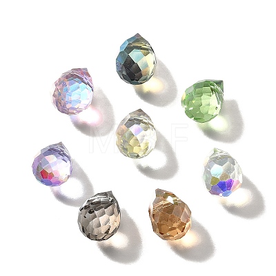 Transparent Glass Charms GLAA-P070-A-1