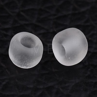 6/0 Frosted Round Glass Seed Beads X-SEED-A008-4mm-M1-1