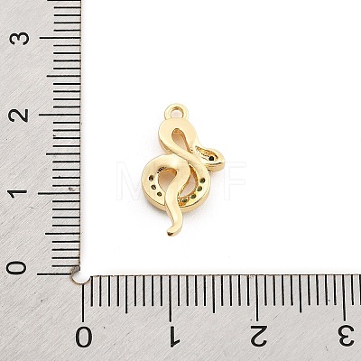 Brass Micro Pave Cubic Zirconia Pendants KK-M321-01F-G02-1