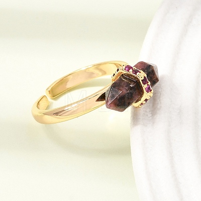 Natural Rhodonite Cuff Rings GG-CBA0B5A-03G-03-1