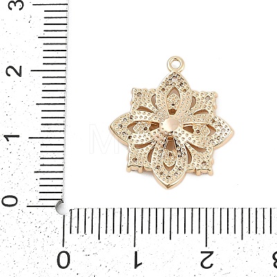 Brass Micro Pave Clear Cubic Zirconia European Dangle Charms Bails KK-Q026-13G-1