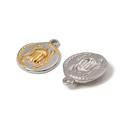 304 Stainless Steel Pendants STAS-T068-76GP-1