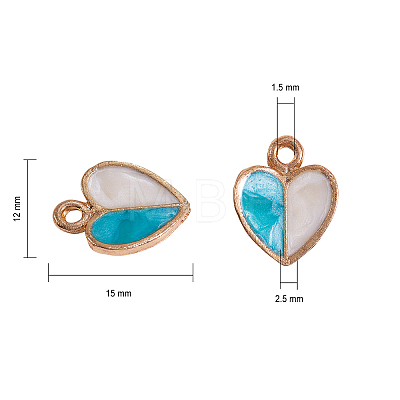 Alloy Enamel Pendants ENAM-CJ0001-28-1