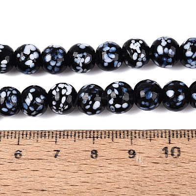 Handmade Lampwork Beads Strands LAMP-N037-07D-1