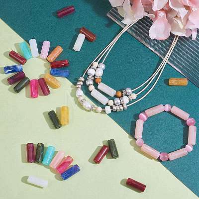 140Pcs 14 Colors Acrylic Beads MACR-SZ0001-78-1