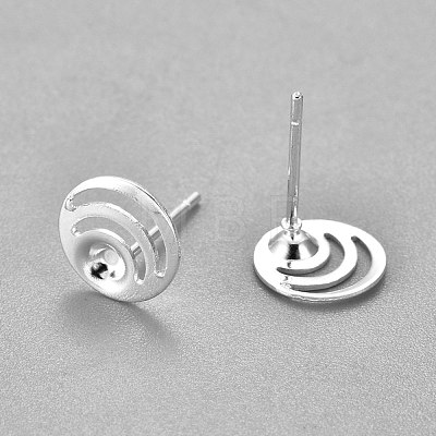 304 Stainless Steel Ear Stud Components STAS-G187-08S-1