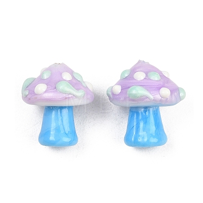 Handmade Lampwork Enamel Beads LAMP-B055-02J-1